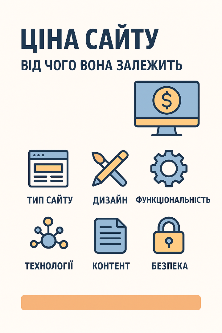 Ціна сайту, що впливає на неї і від чого вона залежить