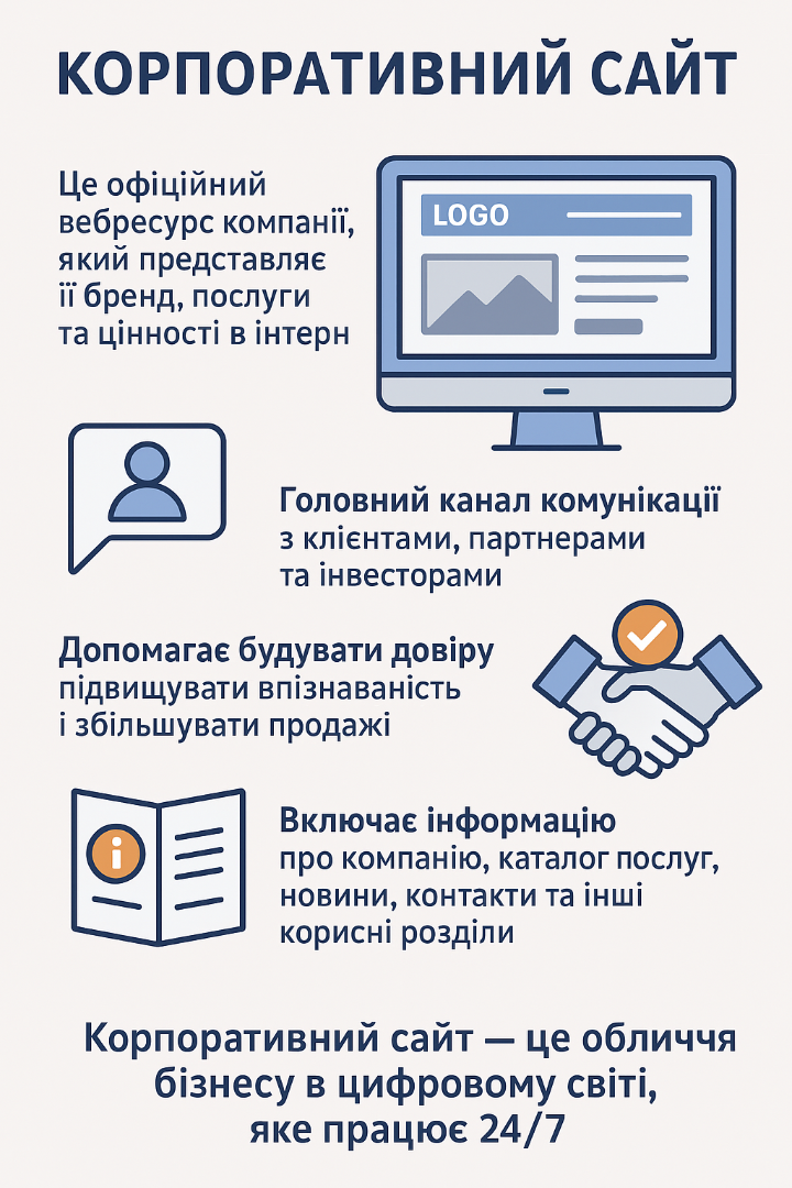 Що таке корпоративний сайт