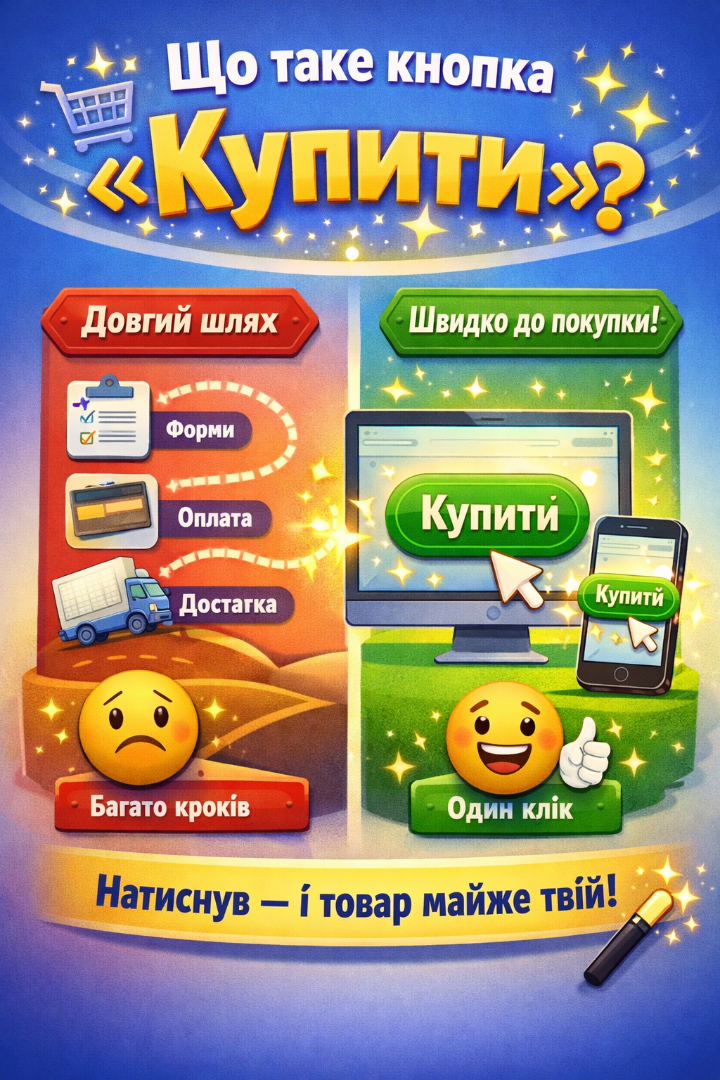 Чим корисна на сайті кнопка "Купити"