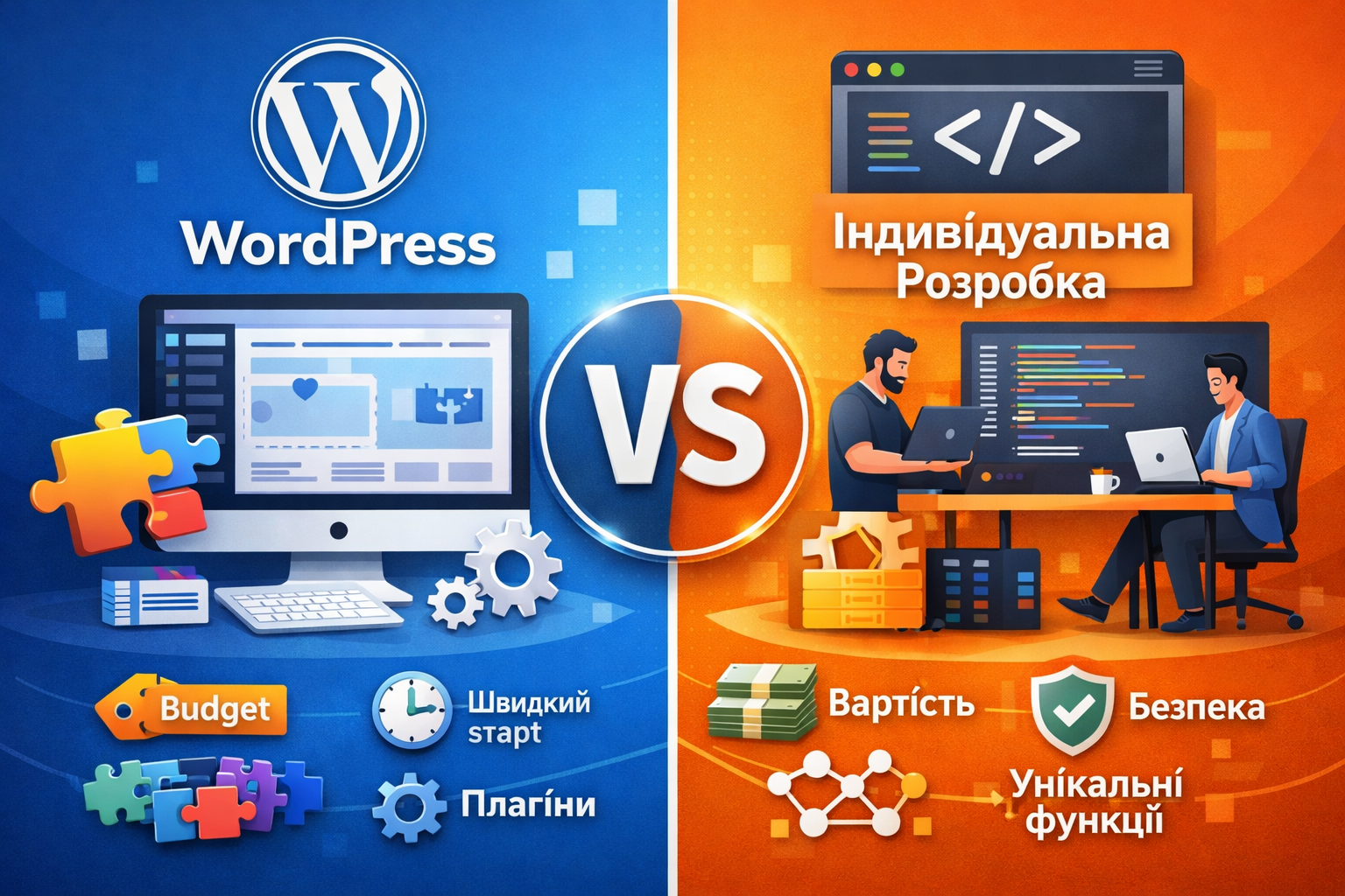 WordPress чи індивідуальна розробка