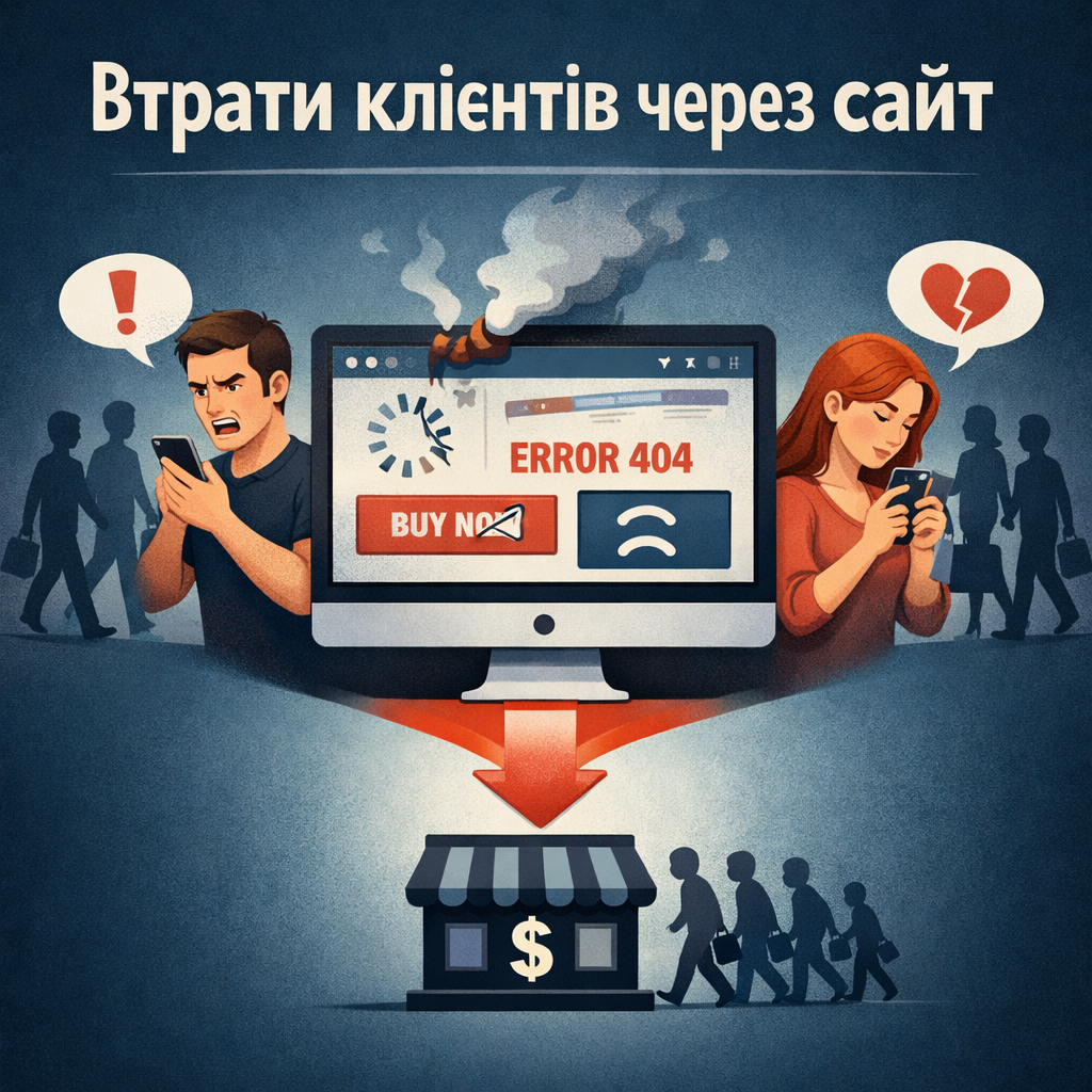 Як бізнес втрачає клієнтів через сайт